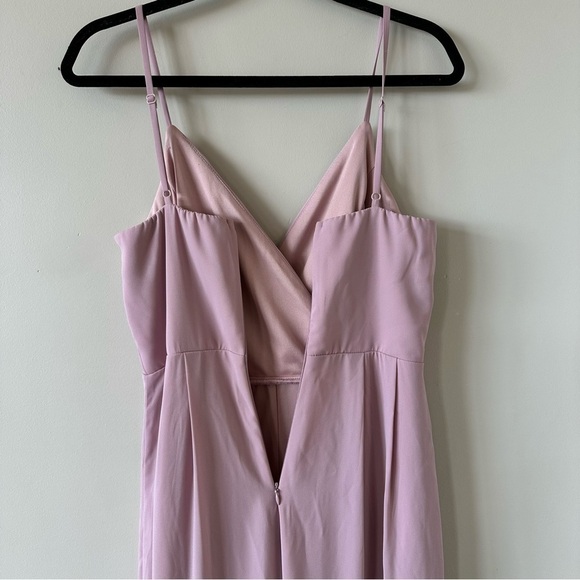CALL For Me Dusty Lavender Faux Wrap Jumpsuit (Size:Small) - Picture 8 of 14